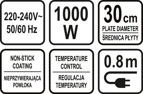 naleśnikarka 1000w 30cm - w-67470 na Arena.pl