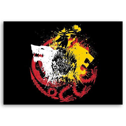 Obraz na płótnie - Canvas, Walka o tron 70x50 na Arena.pl