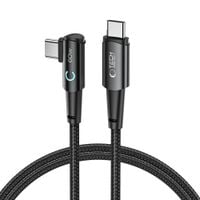 Kabel USB-C Tech-Protect 90° 60W 100cm Szybkie Ładowanie Nylon Szary