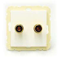 Efapel Logus90 gniazdo głośnikowe biały 90220 KWBR