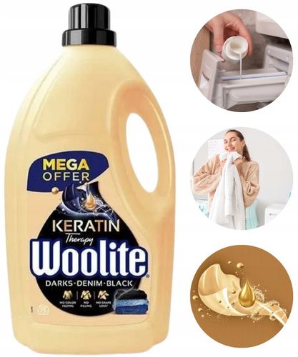 Woolite PŁYN DO PRANIA Czarnych Ubrań Jeansów Keratin Therapy Bez Zabrudzeń na Arena.pl