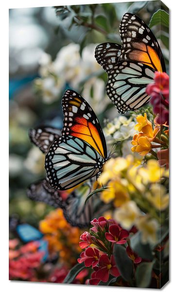 Obraz 50x90cm Motyle Na Łące zdjęcie 1