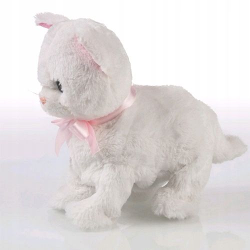 Interaktywny kotek reaguje na dźwięk i dotyk 6 funkcji miauczy siada śpiewa na Arena.pl