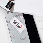 "Siateczkowe body z regulowanymi pasami SoftLine, czarne, XL"