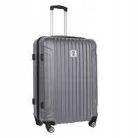 WALIZKA DUŻA PASO SZARO-CZARNA LEKKA PODRÓŻ WAKACJE ABS