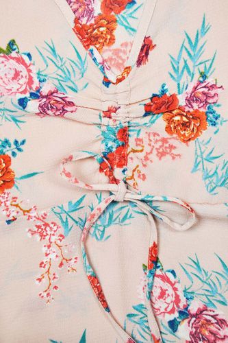 Primark Różowa Wiązana Bluzka w Kwiaty - 38 / M na Arena.pl