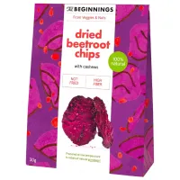 Surowe Chipsy z Buraków z Orzechami Nerkowca Beginnings, 30g