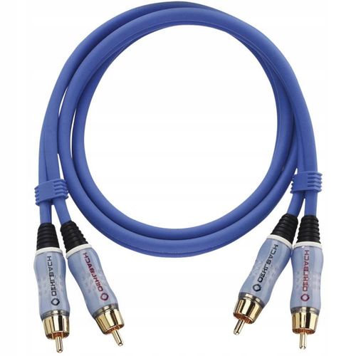 Analogue Stereo Interconnect 2m kabel audio 2 x RCA Niebieski na Arena.pl
