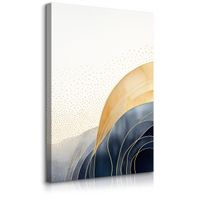 Obraz Na Płótnie Abstrakcja Złote Ornamenty Styl Glamour 70cm x 100cm