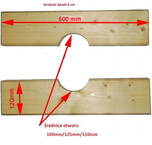 Dyby drewniane 160 mm + szlamówka 133 mm do studni na Arena.pl