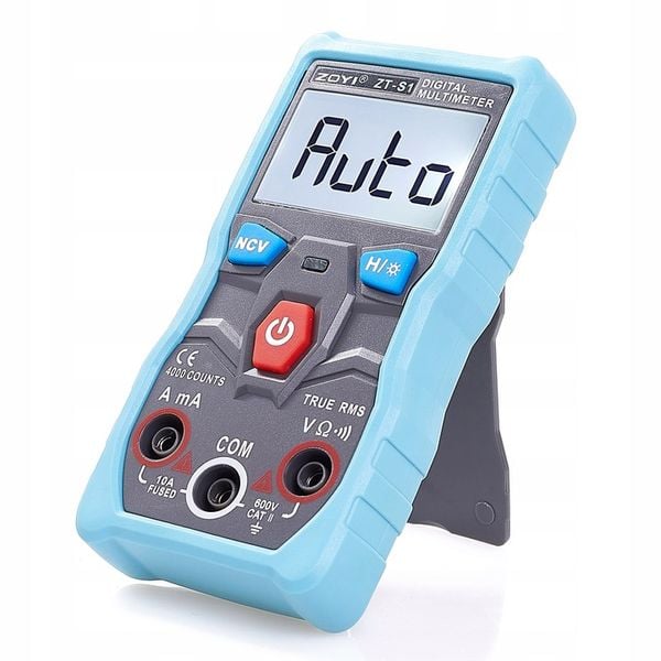 MULTIMETR CYFROWY AUTOMATYCZNY ZT-S1 TRUE RMS NCV MIERNIK NAPIĘCIA PRĄDU zdjęcie 5