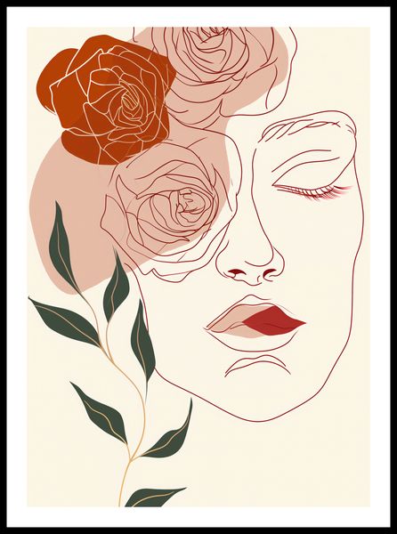 Plakat 50x70cm Beż i Twarz zdjęcie 3