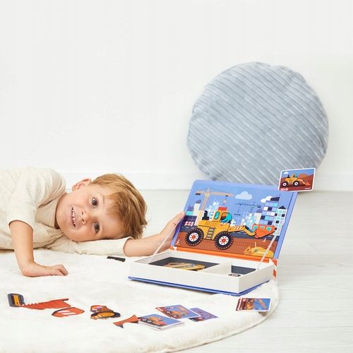 Magnetibook Plac budowy Janod 3+ układanka magnetyczna puzzle GRATIS MELI na Arena.pl