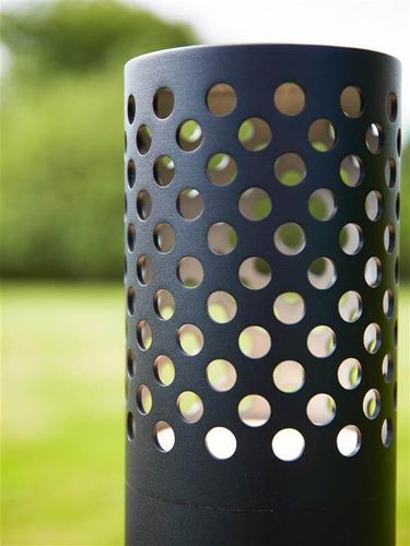 Okrągły słupek ażurowy Garden do ogrodu LED 6W czarny na Arena.pl