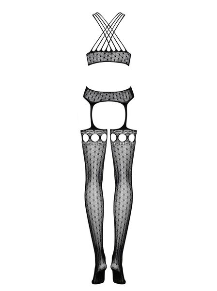 Geometryczne Bodystocking Siateczka Obsessive Sml zdjęcie 3