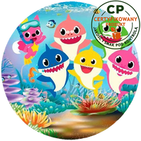 Opłatek na tort Baby Shark