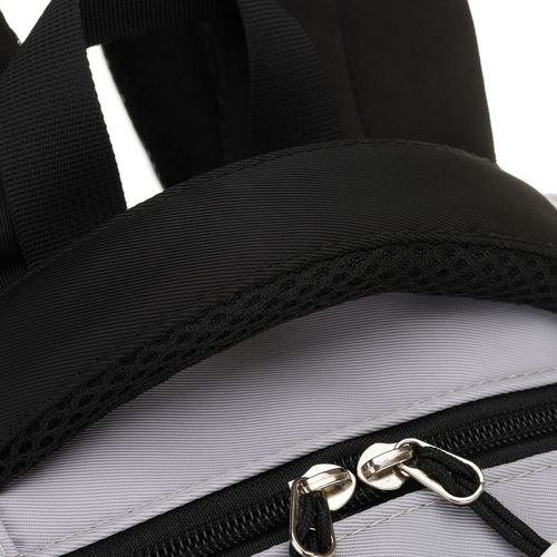 szaro-czarny plecak szkolny z poliestru z dodatkową saszetką - peterson na Arena.pl