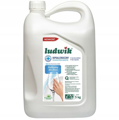 Ludwik Płyn do mycia naczyń hipoalergiczny 5kg na Arena.pl