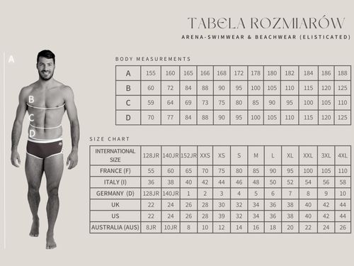 Kąpielówki slipy męskie na basen treningowe Arena Briefs Chameleons r.D4 na Arena.pl