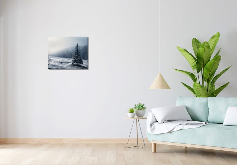 Obraz 50x40cm Samotna Choinka zdjęcie 2