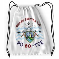 Plecak Urodziny 60 60Te Sportowy Szkolny Worek Z Nadrukiem Ze Zdjęciem