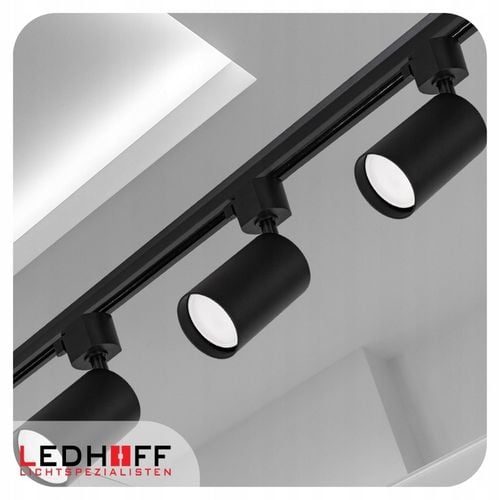 Oświetlenie szynowe Zestaw listwa 2m + 4x lampa GU10 CZARNY na Arena.pl