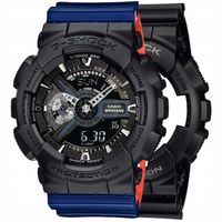 ZESTAW G-SHOCK GA-110-1BER CZARNY NIEBIESKI