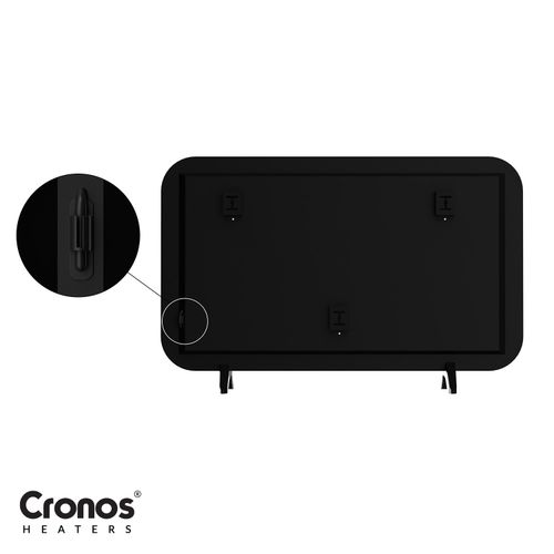 Panel grzewczy IR Cronos MT750TWP Full Black na Arena.pl