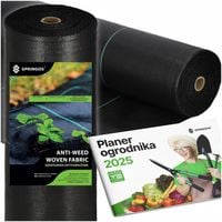 MATA ANTYCHWASTOWA AGROTKANINA AGROWŁÓKNINA MOCNA GRUBA CZARNA 1,1x50 m UV