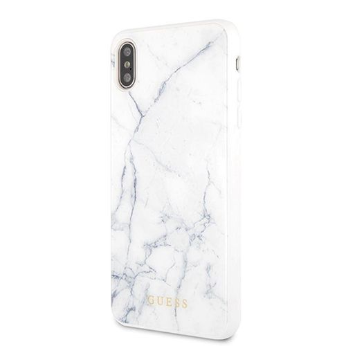 Etui Guess Marble do iPhone Xs Max (biały) na Arena.pl