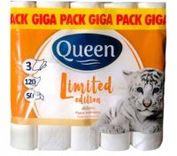 PAPIER TOALETOWY QUEEN 50 ROLEK 3 WARSTWY EDYCJA LIMITOWANA