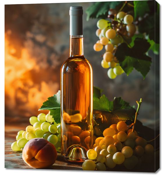 Obraz 90x100cm Bursztynowe Wino zdjęcie 1