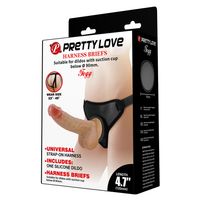 Uprząż Z Silikonowym Dildo 4.7" I Majtkami Harness - Pretty Love Fogg