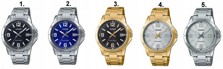 ZEGAREK MĘSKI CASIO MTP-V004 datownik stalowy + BOX + GRAWER zdjęcie 7