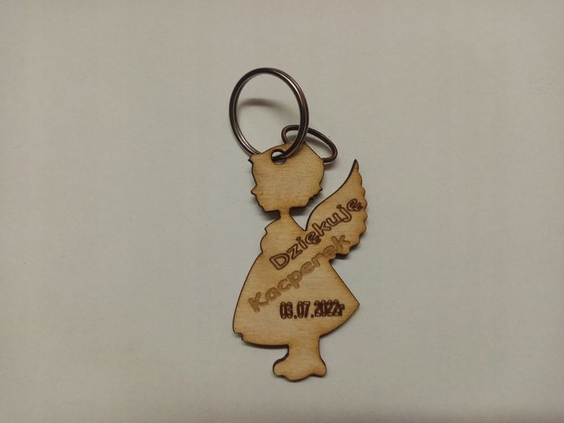 Podziękowanie Chrzest - Chrzciny - Brelok zdjęcie 1