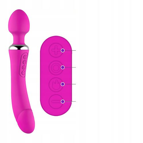 LUKSUSOWY WIBRATOR DAMSKI 2w1 PODGRZEWANY DO 45stC - USB DAWCA ORGAZMÓW na Arena.pl