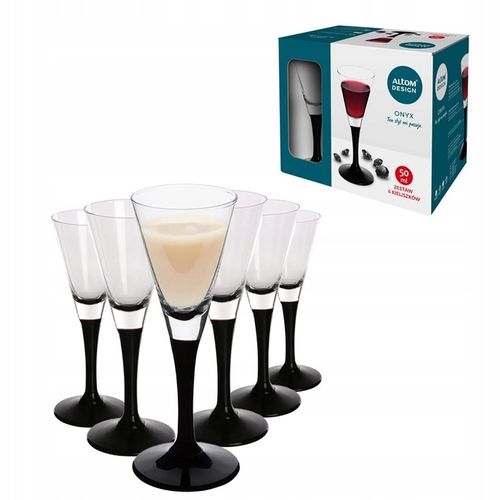 Komplet kieliszków do wódki likieru nalewek Altom Design Onyx 50 ml 6 na Arena.pl