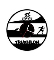 Zegar ścienny z płyty winylowej Triathlon 3.8
