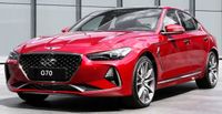 HYUNDAI GENESIS G70 SEDAN - Listwy CHROM na drzwi boczne chromowane