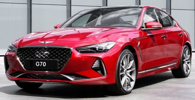 HYUNDAI GENESIS G70 SEDAN - Listwy CHROM na drzwi boczne chromowane zdjęcie 1