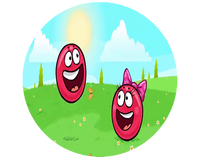 Opłatek na tort Red Ball