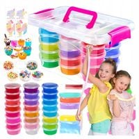 SLIME DUŻY ZESTAW KREATYWNY DO ROBIENIA GLUTÓW AKCESORIA OZDOBY DZIECI 71w1