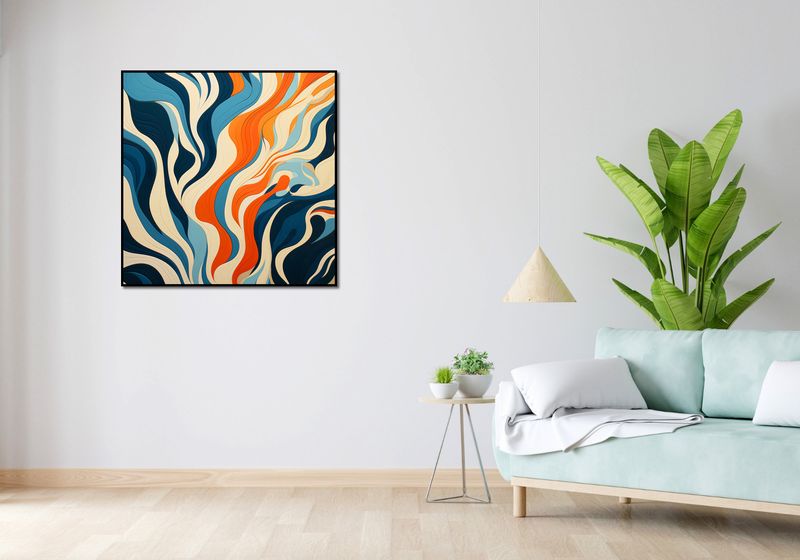 Plakat 90x90cm Oceaniczne Fale zdjęcie 4