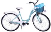 Rower miejski damski 26 Kozbike K24 3 biegi morsko-biały