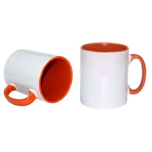 Kubek FUNNY 300 ml Pomarańczowy do Sublimacji zdjęcie 1