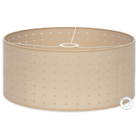 Abażur tkaninowy Cerlux 40 cm x 20 cm beżowy E27 E14– klasyczny dekoracyjny