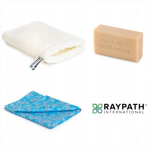 Raypath Zestaw UNIWERSALNY na start Rękawica Biała m +Sunbeam + szare mydło na Arena.pl