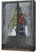 Obraz 60x90cm The Red Kerchief, Monet Vintage do Salonu