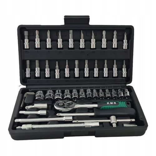 Zestaw klucze NASADKI 1/4 narzędzia klucze grzechotka TORX BITY INBUS na Arena.pl