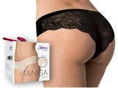 Majtki KORONKOWE damskie figi JULIMEX TANGA czarne - M